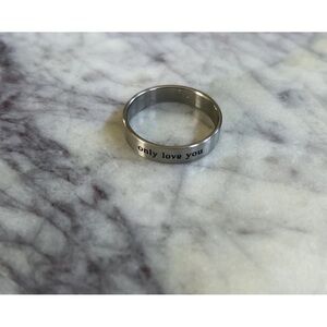 Men's Stainless ringwith Engraving